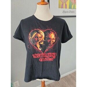 Chuckie black tshirt large Relationship Goals